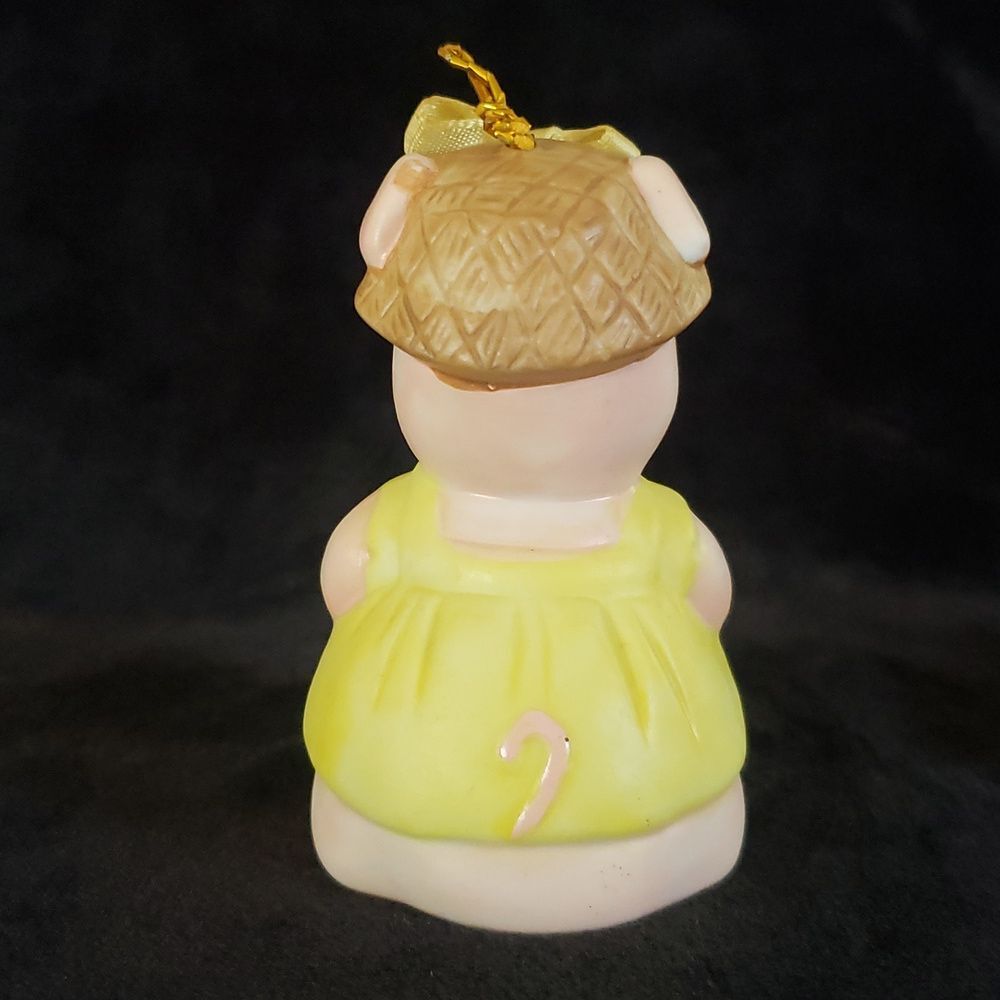 Vintage Miniature Ceramic Pig Bell - Picture 3 of 7